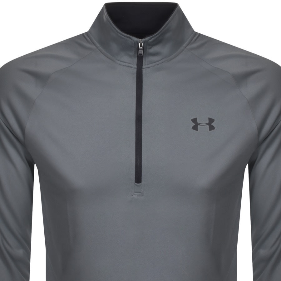 Alternative Image for ProductUnder Armour Half Zip Tech Sweatshirt Grey2